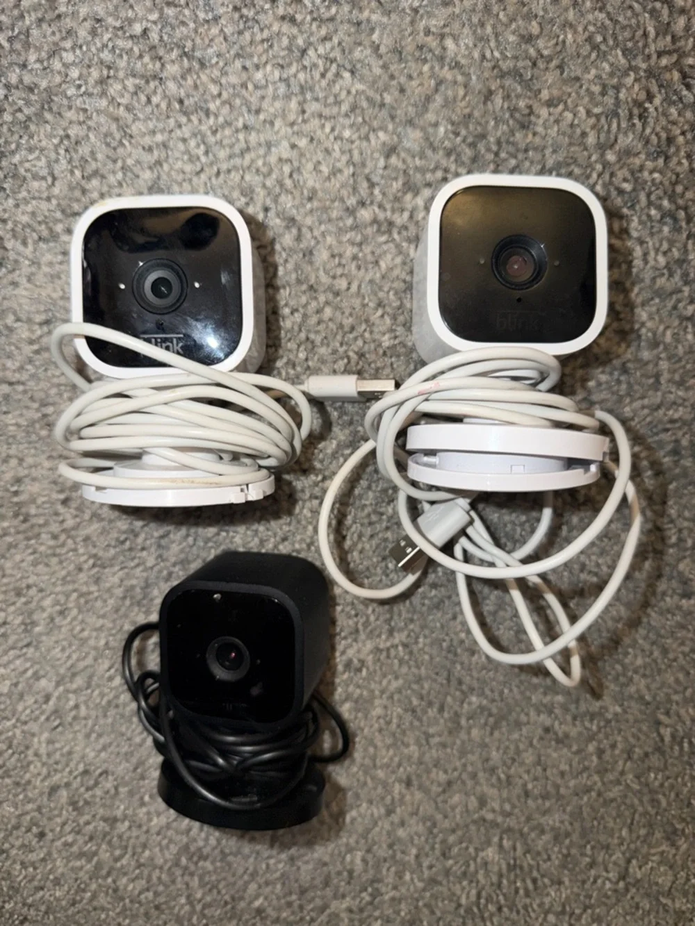 Blink Indoor Security Cameras - Black & White - 3-Pack